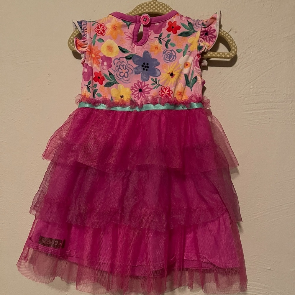 Matilda Jane FAIRY GARDEN FRENCHIE Dress Tutu Tulle Floral - Picture 5 of 8